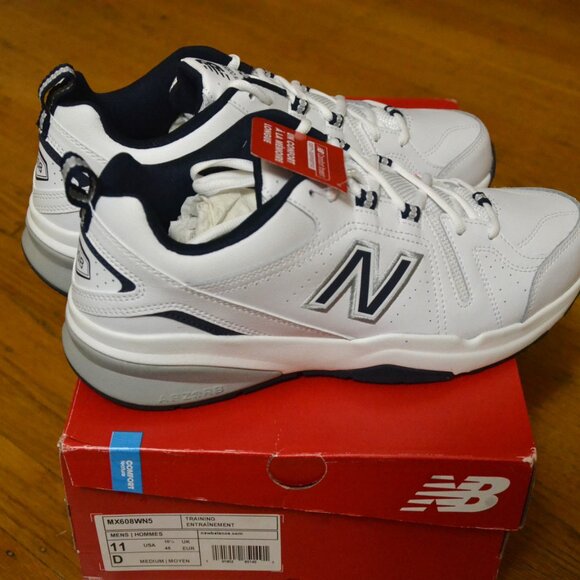 New Balance Men's Leather 608 V5 Casual Comfort Cross Trainer Size 11 - Picture 1 of 9